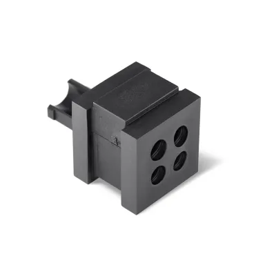 HellermannTyton Vierfachtülle VP-S_4/5-6 VarioPlate | Kabeldurchmesser 5-6 mm | Kunststoff | IP65/IP66 | schwarz