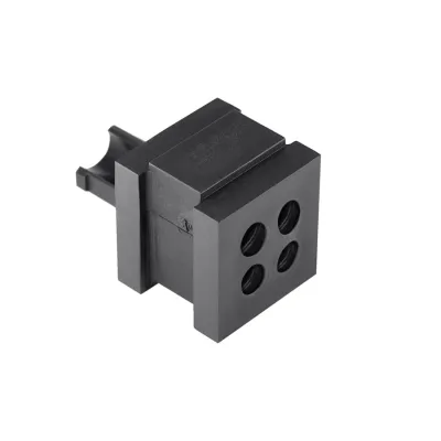 HellermannTyton Vierfachtülle VP-S_4/5-6 VarioPlate | Kabeldurchmesser 5-6 mm | Kunststoff | IP65/IP66 | schwarz