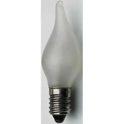 Hellum Kerzenlampe 922530 | E10 | 3W | 23V | mattiert | für Lichterketten mit 10 Brennstellen | innen | klar