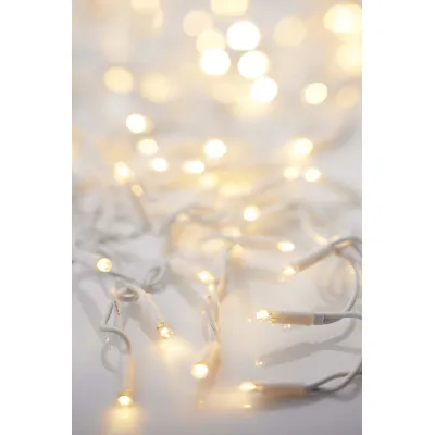 Hellum LED-Vorhang 1,5x2m ww verlängerbar weiß 555424