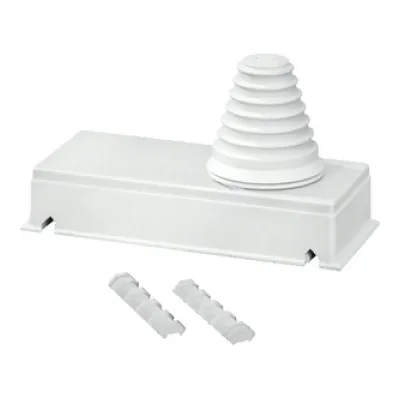 Hensel Anbauflansch FP FG 272 | Einführungsflansch Gehäusegröße 2 | 270x110mm | Ø30-72mm | Kunststoff | RAL 7035