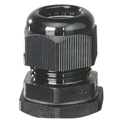HENSEL Anbau-Kabelstutzen ASS 50 | Kabelverschraubung M50x1,5 | IP67 | Polyamid PA | Zugentlastung | schwarz RAL 9005