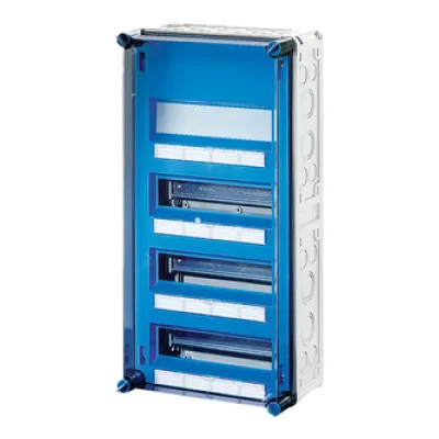 HENSEL Automatengehäuse | Mi 1440 AP | 3x12 TE | IP65 | Aufputz | Kunststoff | transparent | 600x300x170 mm | grau