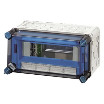 HENSEL Kleinverteiler Aufputz MI1109 | Automatengehäuse 1-reihig 9TE | IP65 | Kunststoff | transparenter Deckel