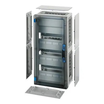 HENSEL Automatengehäuse FP 1318 | Kleinverteiler Aufputz 3x12TE 36TE | IP65 | Kunststoff | DIN-Schiene | grau RAL7035