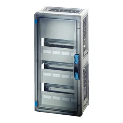 Hensel Automatengehäuse FP 1349 | Kleinverteiler Aufputz 3-reihig 36TE IP65 | Polycarbonat | grau RAL7035