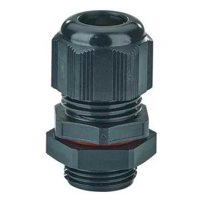 HENSEL Ex-Anbaukabelstutzen AXM 20 | Kabelverschraubung M20 | IP66 | Polycarbonat | 8-13mm | gerade | schwarz