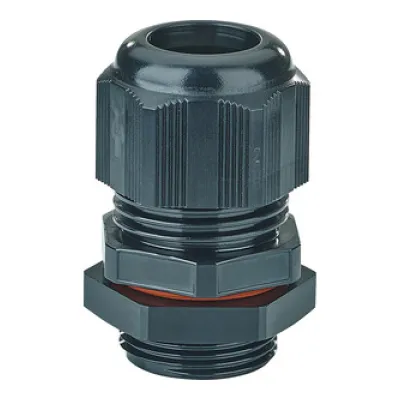 HENSEL Ex-Anbaukabelstutzen AXM 25 | Kabelverschraubung M25 | IP66 | Polycarbonat | 10-17mm | schwarz