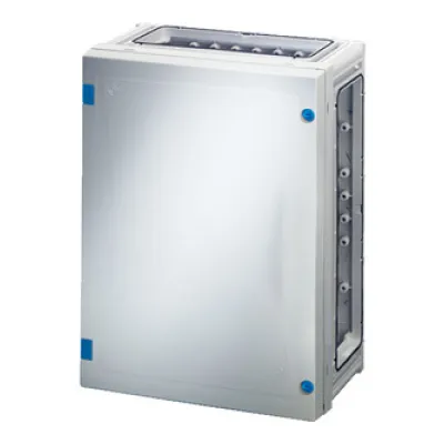 Hensel Leergehäuse FP 0230 | Wandgehäuse IP65 | 270x360x163 mm | Polycarbonat | abschließbar plombierbar | grau RAL 7035