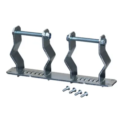 Hensel Zugentlastungsschelle FP ZE 272 | Kabelabfangschiene für 2 Kabel max. 60mm | Metall | ENYSTAR | transparent