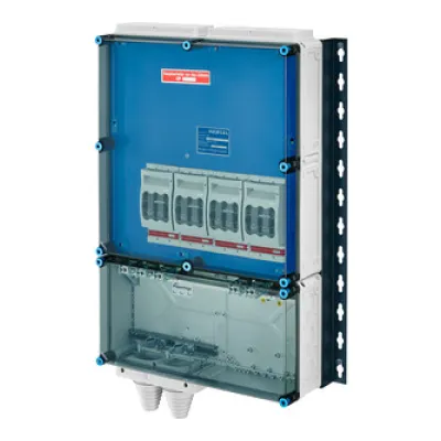 HENSEL Hauptleitungsverteiler HV0180 | 3-polig | 100A | NH00 | IP65 | 5-polig | kieselgrau | 1111mm