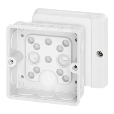 HENSEL Kabelabzweigkasten DE9321 | Kunststoff | IP55 | 88x88x47mm | ohne Klemme | halogenfrei | quadratisch | weiß
