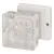 Bild: HENSEL Kabelabzweigkasten DE9321 | Kunststoff | IP55 | 88x88x47mm | ohne Klemme | halogenfrei | quadratisch | weiß