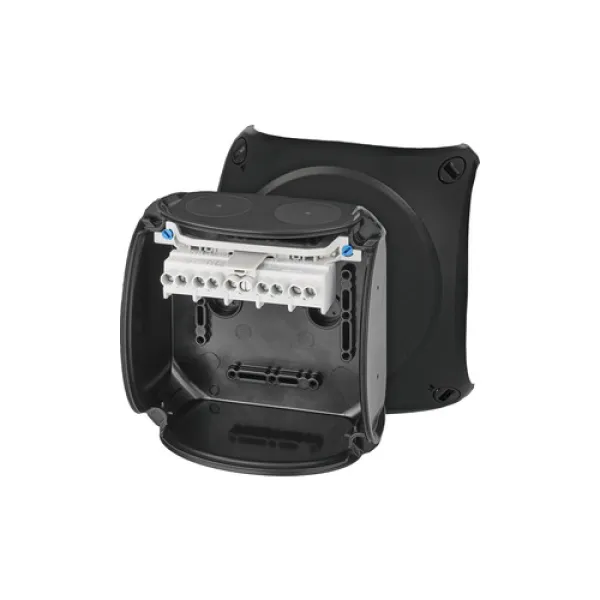HENSEL Kabelabzweigkasten KX 0606 C | Ex-Zone 2/22 | IP66 | 5-polig | 130x130x77mm | 10mm² | Kunststoff schwarz