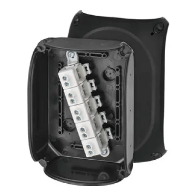 HENSEL Kabelabzweigkasten KX 1010 C | Ex-zertifiziert IP66 | 5-polig | 16mm² | 180x130x77mm | Thermoplast | schwarz