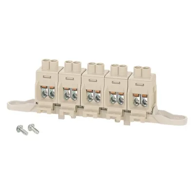 HENSEL Klemmen-Set DK KS 10 | Cu-Abzweigklemme 5-polig | 2,5-16 mm² | Schraubanschluss isoliert | für Kabelabzweigkasten