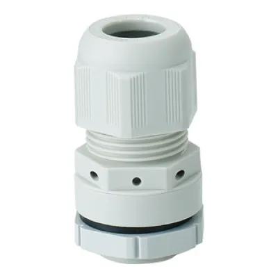 Hensel Kombi-Belüftungsstutzen KBM 20 | Kabelverschraubung M20x1,5 | IP66/IP67 | Polyamid | Zugentlastung | Grau