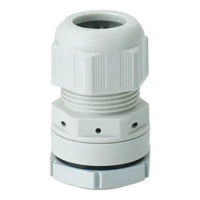 Hensel Kombi-Belüftungsstutzen KBM 25 / 4012591102816 | M25 Kabelverschraubung | IP66/IP67 | Zugentlastung | grau