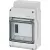 Bild: Hensel KV 9106 | Kleinverteiler 6TE | 1-reihig | IP65 Aufputz | Kunststoff grau | transparenter Deckel