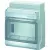 Bild: Hensel KV 9109 | Kleinverteiler 9TE | 1-reihig | IP65 | Aufputz | transparent | Kunststoff | grau