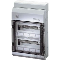 Hensel KV-Automatengehäuse 24TE(2x12x18mm) IP65 KV PC 9224