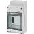 Bild: Hensel Automatenkleingehäuse KV 1504 | 4,5TE | IP54 | Kunststoff grau | transparenter Deckel | Kleinverteiler