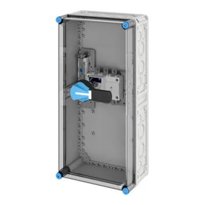 Hensel Lasttrennschaltergehäuse Mi 7456 | 160A 500V | 3-polig+PE+N | IP65 | Polycarbonat | 300x170x600mm