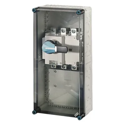 HENSEL Lasttrennschaltergehäuse Mi 7445 | 400A 3-polig + PE+N | IP65 | Polycarbonat | 300x600x239mm | grau RAL7032