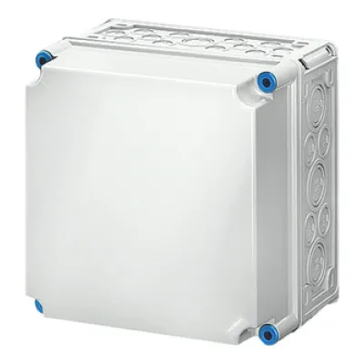 Hensel Leergehäuse Mi 0211 | Wandgehäuse IP65 | 300x300x214 mm | Polycarbonat | schlagfest | grau RAL 7035