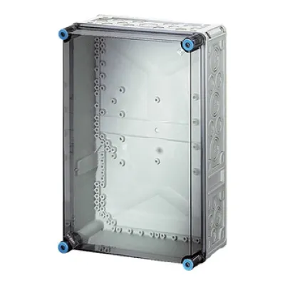 Hensel Mi-Leergehäuse Mi 0300 | Schaltschrank IP65 | 300x450x170mm | transparentes Polycarbonat | grau RAL 7035