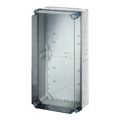 Hensel Leergehäuse Mi 0410 | IP65 Kunststoff | 300x600x214mm | transparent | Außenbereich | schlagfest | RAL7035