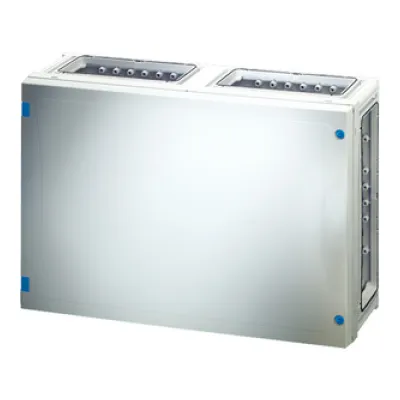 HENSEL Leergehäuse FP 0420 | IP65 Wandgehäuse Kunststoff | Einbaumaß 486x306x136mm | abschließbar | grau RAL 7035