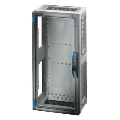 HENSEL ENYSTAR Leergehäuse FP 0340 | Wandgehäuse IP65 Kunststoff | 270x540x186 mm | transparente Tür | grau