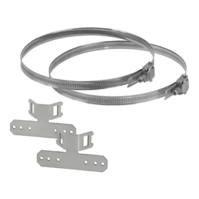 HENSEL Mastbefestigung DK MB 2 | Befestigungsset für Kabelabzweigkästen | Für Mast-Ø 60-150 mm | Außenmontage