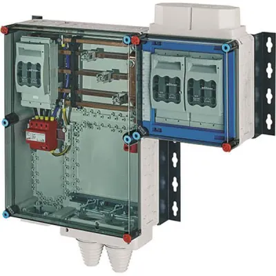 HENSEL Sicherungsgehäuse Mi HV 6152 S | Hauptleitungsverteiler NH00 | 125A | 3-polig | IP54 | Polycarbonat | 800V