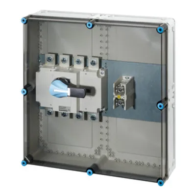 HENSEL Lasttrennschaltergehäuse Mi 7866 630A 4-polig+PE | 500V | IP65 | Polycarbonat | 600x239x600mm | verriegelbar