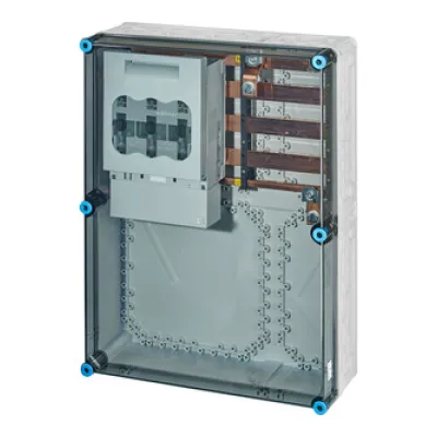 HENSEL Lasttrenngehäuse Mi 6679 NH1 | Sicherungslasttrennschalter 3-polig | 250A | 800V | IP65 | 450x600x255mm