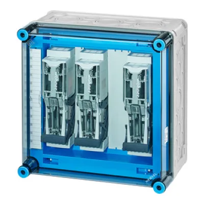 HENSEL Lasttrenngehäuse Mi 6292 | NH000 | 3-polig | 125A | 690V | IP65 | Polycarbonat | 300x170x300mm | Wandmontage