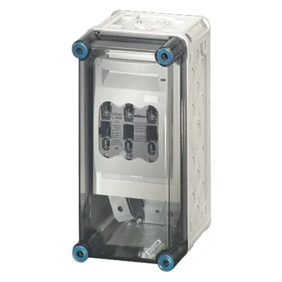 Hensel Mi 5150 | Sicherungslasttrennschalter NH00 | 3-polig | 125A | 690V | IP65 | Polycarbonat | grau