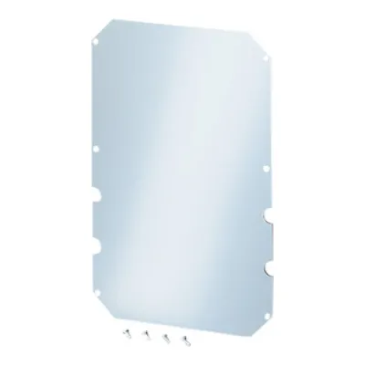 Hensel Montageplatte Mi MP 3 | für Mi-Leergehäuse Mi 03.. | Isolierstoff 4mm stark | 415x265mm | Kunststoff | RAL 7032
