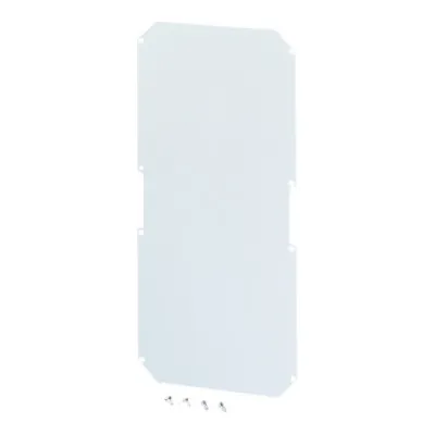 Hensel Montageplatte Mi MP 4 | 2000019 | für Mi-Leergehäuse Mi 04 | Isolierstoff 4mm | 565x265mm | Kunststoff RAL 7032