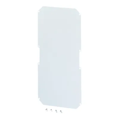 Hensel Montageplatte Mi MP 4 | 2000019 | für Mi-Leergehäuse Mi 04 | Isolierstoff 4mm | 565x265mm | Kunststoff RAL 7032