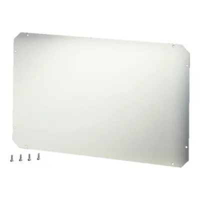 Hensel Montageplatte FP MP 40 | ENYSTAR Größe 4 | 306x486mm | 4mm Isolierstoff | Kunststoff | RAL 7035