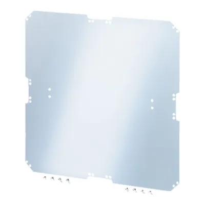 Hensel Montageplatte Mi MP 8 | 565x565mm | Kunststoff 4mm | für Mi-Leergehäuse Größe 8 | 4012591650201