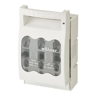 HENSEL NH-Sicherungslasttrennschalter MS NH00 | 3-polig | 125A | 690V AC | für Sammelschienen | Deckelgriff