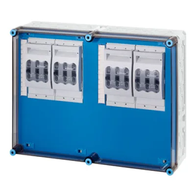 Hensel Lasttrenngehäuse Mi 6642 | NH00 | 3-polig | 125A | IP65 | Polycarbonat | Wandmontage