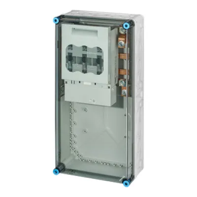 HENSEL NH-Sicherungslasttrennschaltergehäuse Mi 6478 | NH1 | 3-polig | 250A | 690V | IP65 | Polycarbonat | grau