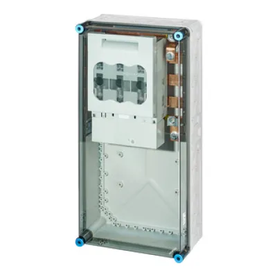 HENSEL Lasttrenngehäuse MI6479 NH1 | Sicherungslasttrennschalter 3-polig | 250A | 690V | IP65 | Polycarbonat | grau