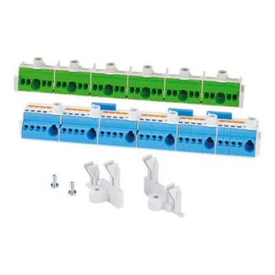 Hensel PE-Klemme & N-Trennklemme KV FC 24 NT | 2-polig | 1,5–25mm² | 75A | Schraub-/Steckanschluss