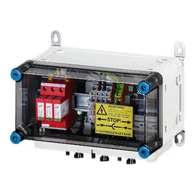 Hensel Generator-Anschlusskasten Mi PV 1121 | PV-String-Verteiler 2xPV/1xWR | DC-Überspannungsableiter Typ 2 | IP65